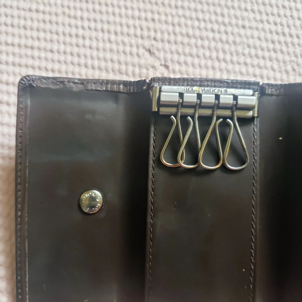 Louis Vuitton Brown Epi Leather Key Holder Case Pouch